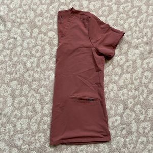 Figs Mauve Scrub Top